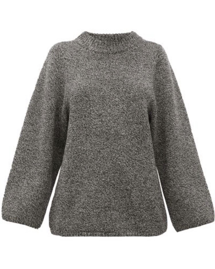 Women's Toteme Pomy Grey Merino Wool Sweater Jumper Knit Size M