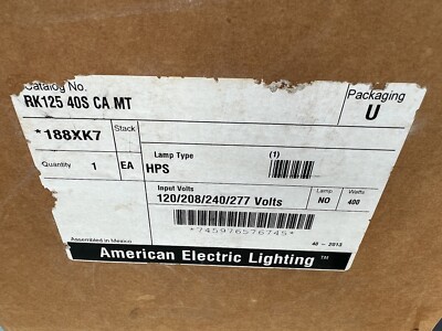 American Electric 125 Series 400W HPS Flood Light Repair Kit - RK125 40S CA MT