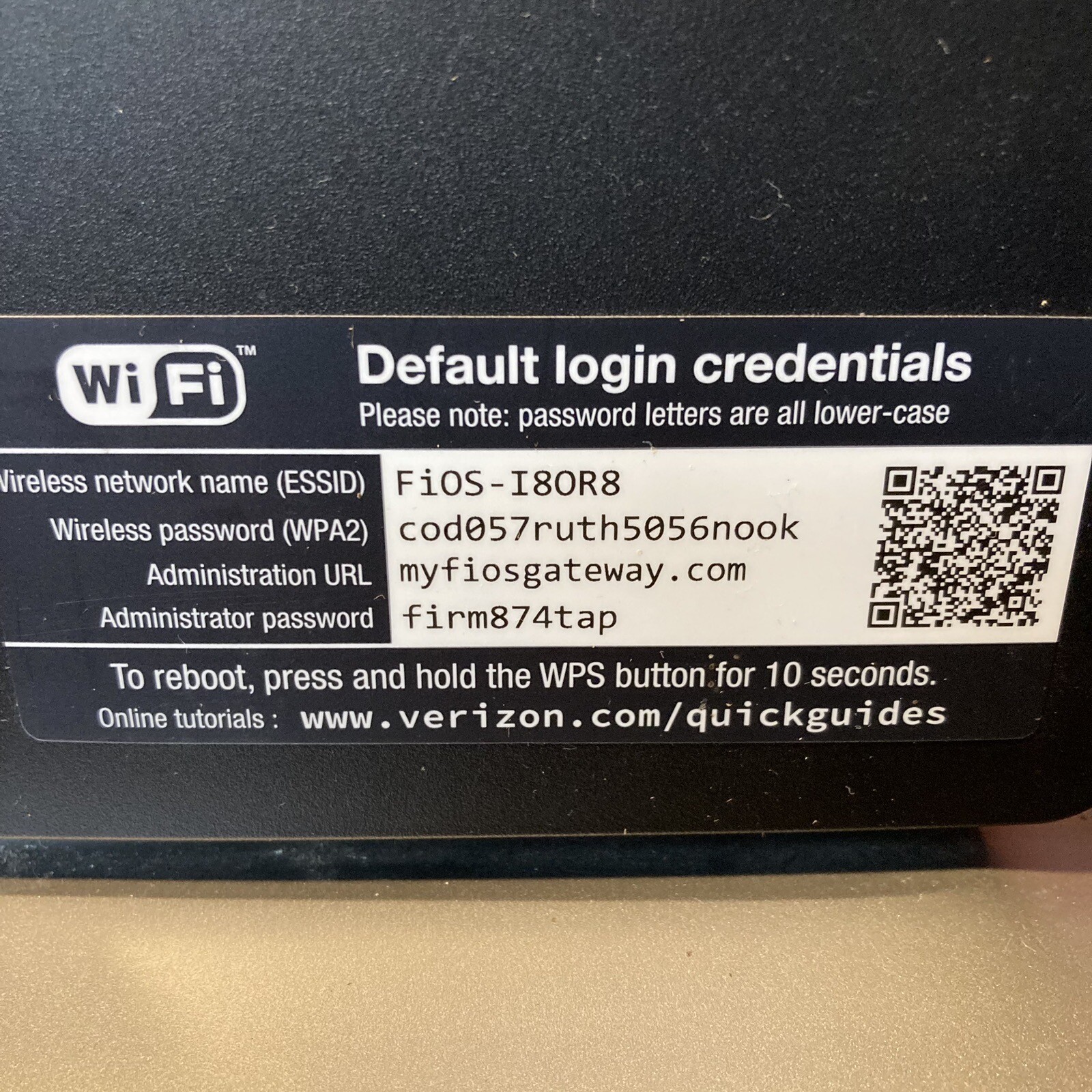 Verizon FiOS-G1100 Quantum Wireless Dual Band Router Modem w/ Genuine AC Adapter
