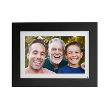 Brookstone PhotoShare 10" Smart Digital Picure Frame in Espresso V1