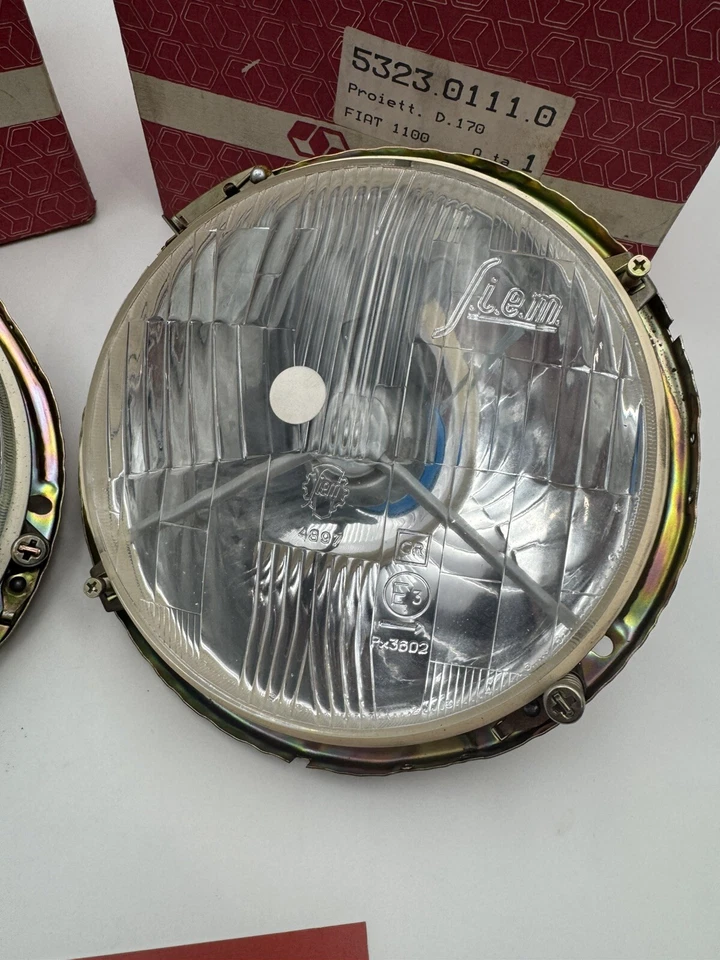 Fanali Anteriori Fiat 1100 D R Siem Foto 4 de 4
