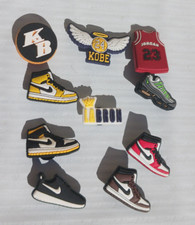 Lot 10 NBA Los Angeles Lakers Kobe Lebron Jordon Basketball Jibbitz Croc Charms