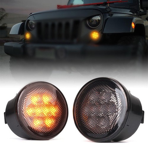 For Jeep Wrangler JK 2007-2018 Combo DOT 7'' LED Headlights Turn Fog Lights Kits - Bild 15 von 20