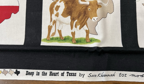 Moda Fabrics "Deep In the Heart of Texas" Quilting 100 % Cotton Fabric Panel - Picture 5 of 11
