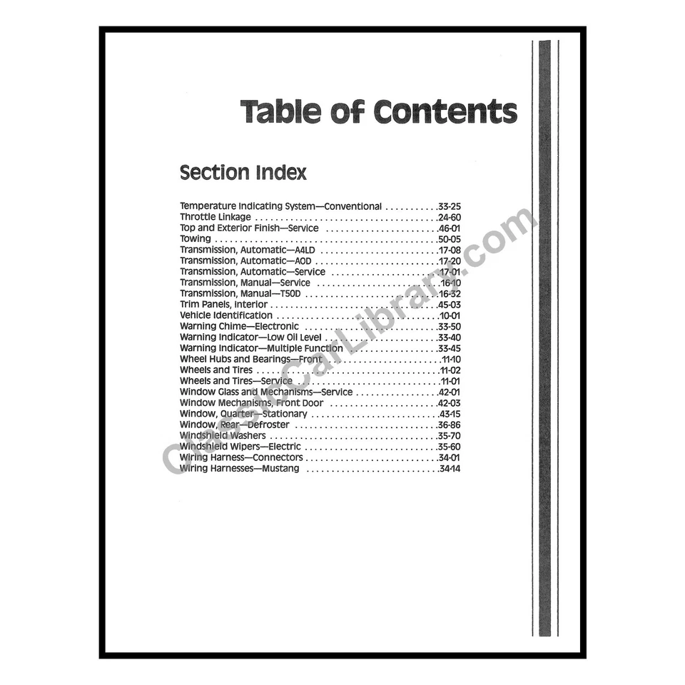1989 Ford Mustang Shop Service Repair Manual CD Engine Drivetrain Electrical OEM - Image 4 of 4