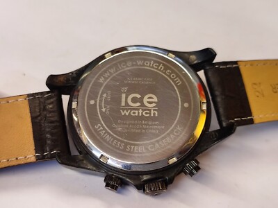 ICE-WATCH CHRONOGRAPH QUARTZ BLACK DIAL JAPAN MEN'S FULL WORKING
