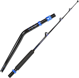 Fiblink Bent Butt Agua Salgada Vara De Pesca De Corrico Rod 2 Pecas Grande Offshore Ebay