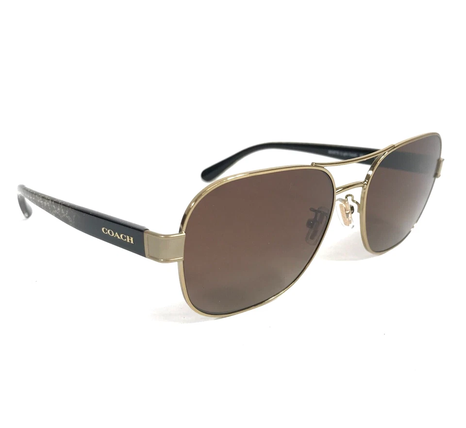 Monturas para gafas Coach HC7116 L1151 9005T5 oro claro aviador con lentes marrones Foto 3 de 4