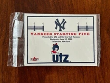 2002 Fleer Utz Yankees Starting Five Sealed SGA Promo Pack /25000