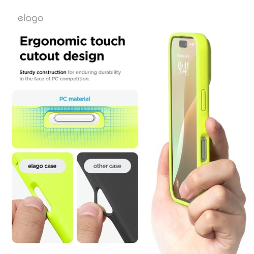 Custodia iPhone 16 - elago® iPhone 16 custodia in silicone premium - Foto 62 di 260