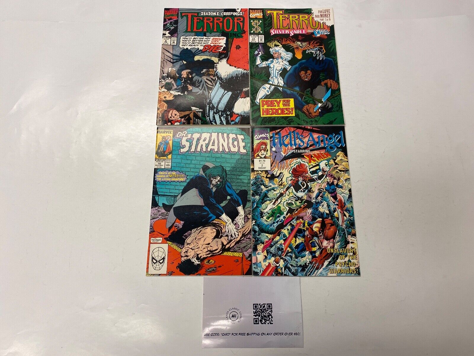 4 MARVEL comic books Terror Inc. #8 11 Dr. Strange #10 Hell's Angel #2 72 KM11