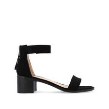 Journee Collection Percy Womens Heeled Sandal Black US Size 9