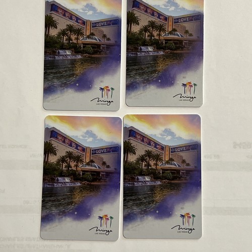 Mirage Casino Las Vegas Habitación de Hotel Tarjeta Llave Beatles Love, $25 Chip White Tiger - Imagen 7 de 24