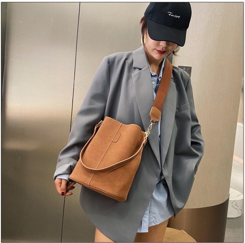 Womens Bucket Bags Fashion Shoulder Handbag Large Capacity Tote Crossbody Bags - Picture 8 of 10