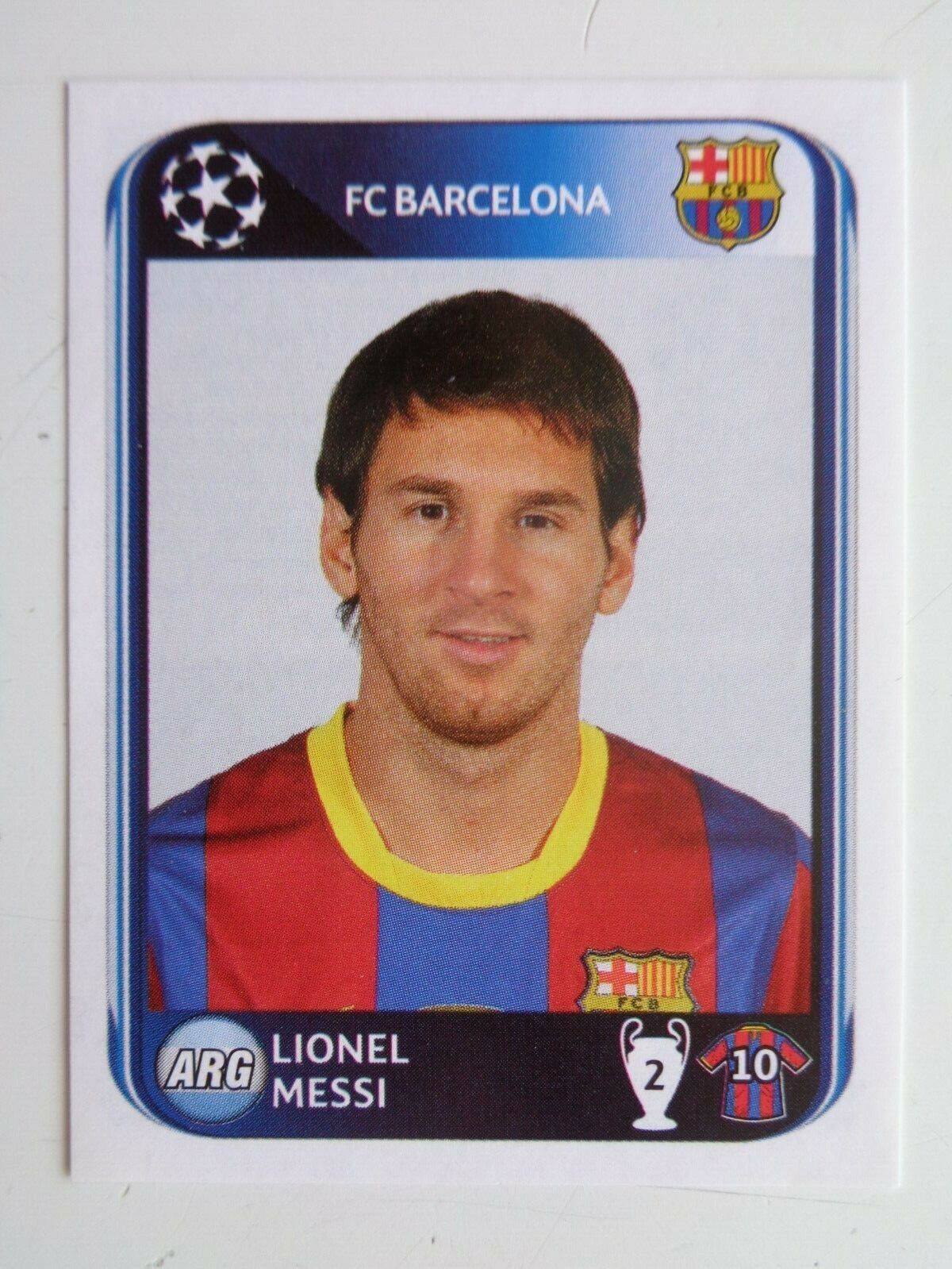 Lionel Messi #352 Panini Futebol 2010/11 Craques do Mundo - Argentina