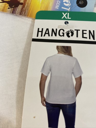 Hang Ten Women's Premium Graphic T Shirt Short Sleeve Crew Neck White (XL) NWT - Picture 5 of 8
