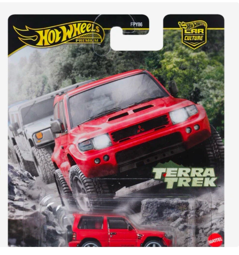 Hot Wheels Car Culture Terra Trek Mitsubishi Pajero Evolution Die Cast.