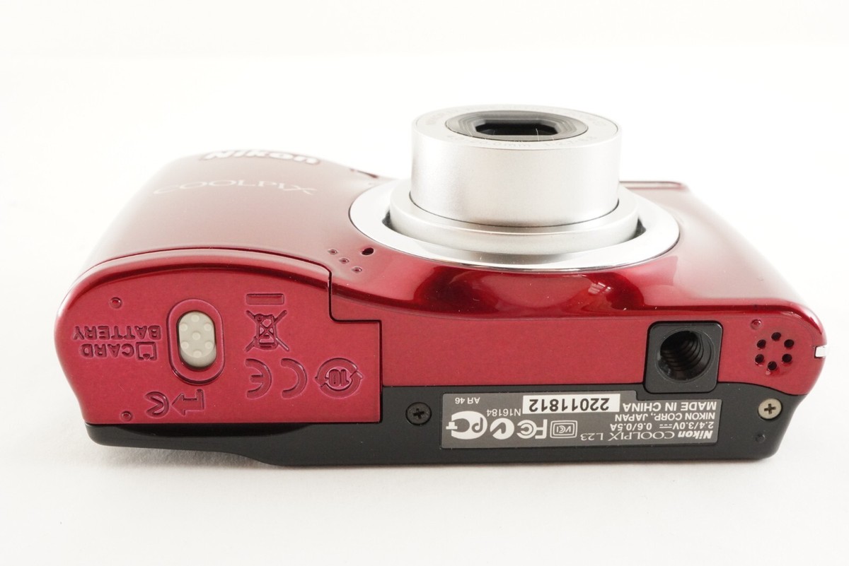 Nikon COOLPIX L23 Red With 4GB SDHC Card Digital Camera from Nikon COOLPIX L23 Red With 4GB SDHC Card Digital Camera from