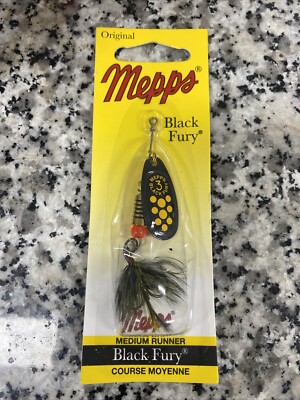 Mepps Black Fury Yellow Dot / Black Nr 3 / 6,5g Spinning Bait Lure
