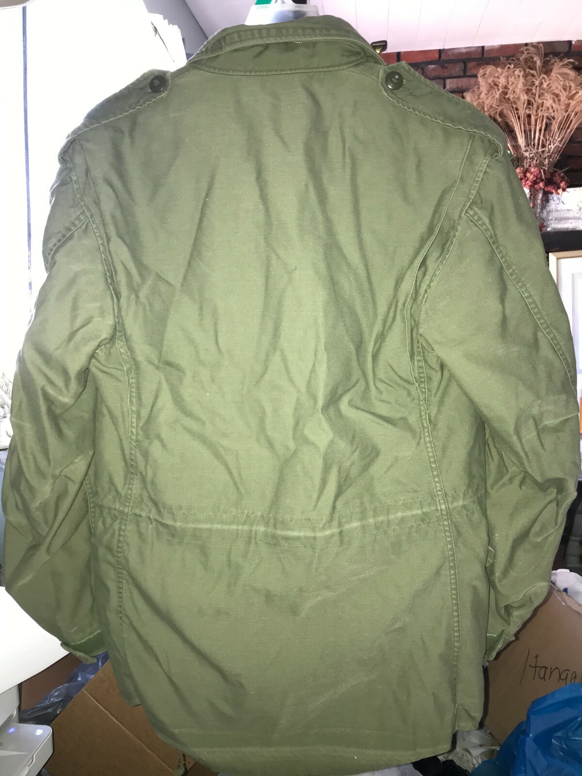 Vintage MILITARY Airlift Command USAF OD GREEN JACKET… Gem