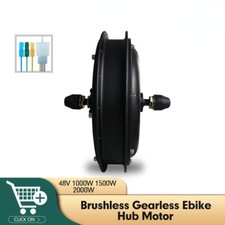48V 1000W 1500W 2000W Brushless Gearless Road E-bike Front and Rear Drive Motor