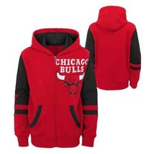 Felpa con cappuccio NBA Chicago Bulls originale in pile per bambini (-M-L-XL)