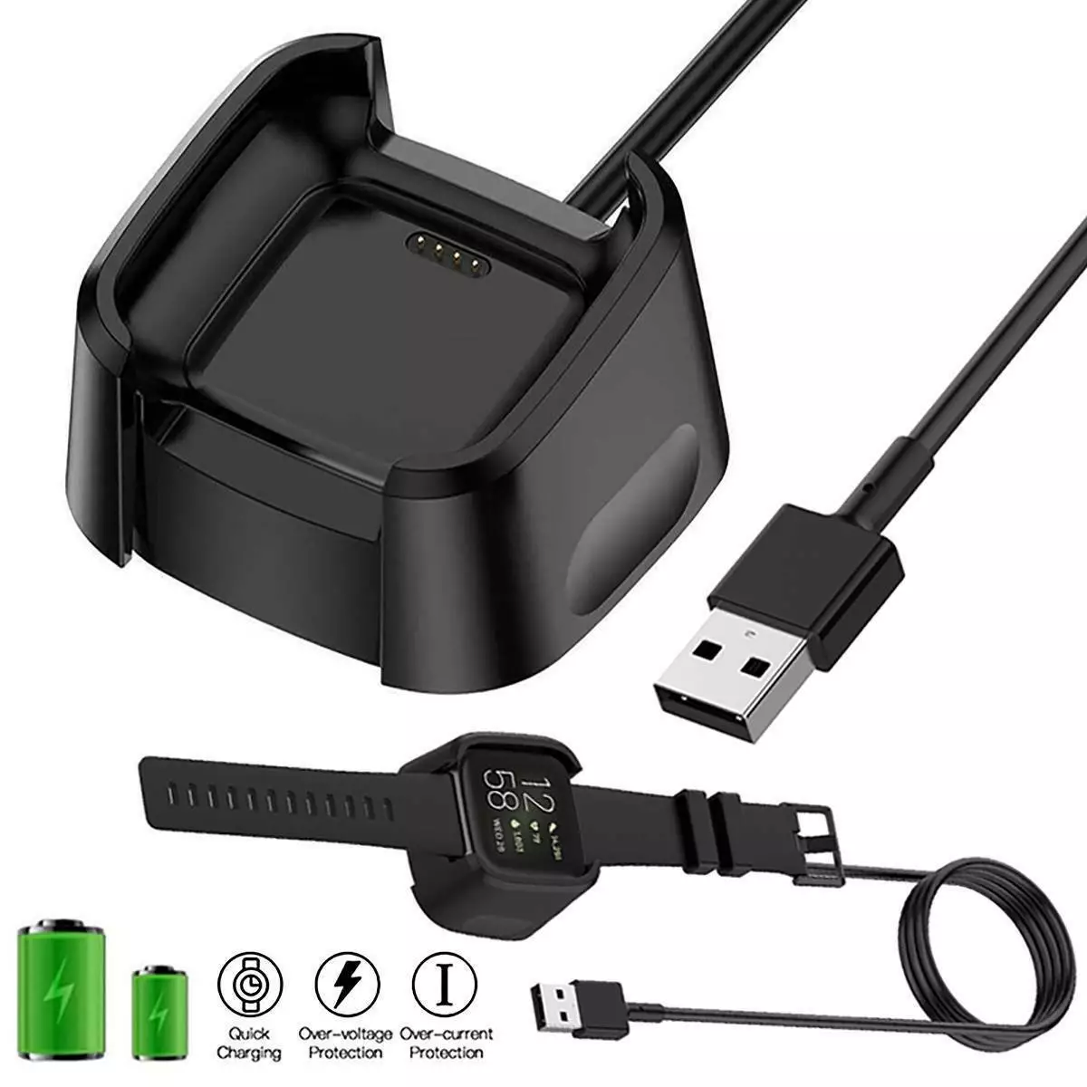 Fitbit versa cheap smartwatch charger