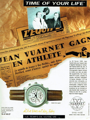 Werbung Advertising 0124 1992 Uhr Vuarnet Chrono Legend