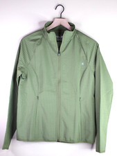 Hurley Womens Mock Neck Trial Jacket Olive Branch Green Size Small