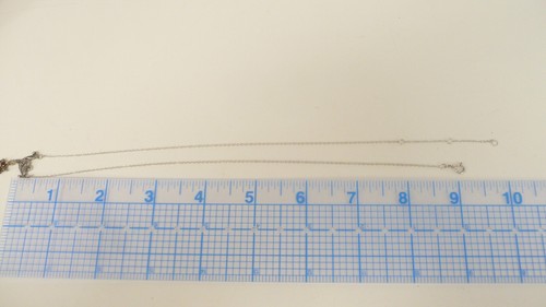 Delicado Collar Lavaliere Marcasita Mandarina Granate Firmado 925 A - Imagen 6 de 9
