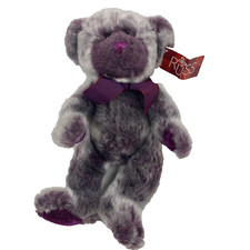 Russ Berrie And Co Teddy Bear Plush 11  Purple Her Name Is Iris Plush Bear nos