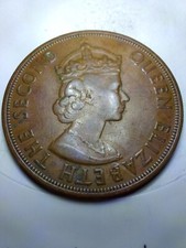 1955 2 Cents Queen Elizabeth The Second Eastern Group British Caribbean T.