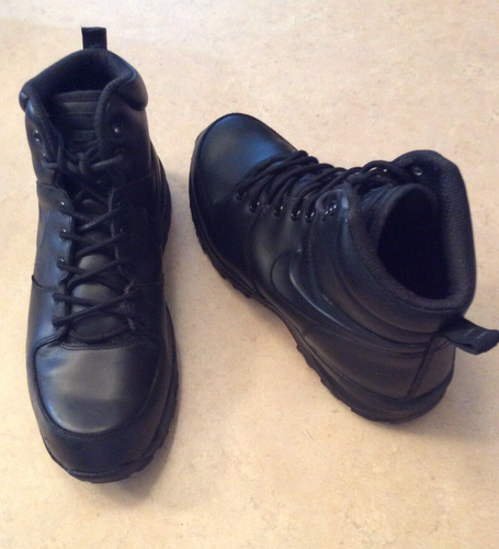 Nike Manoa HERREN SCHWARZ LEDER SCHNÜRSTIEFEL GRÖSSE 11,5, $ 105