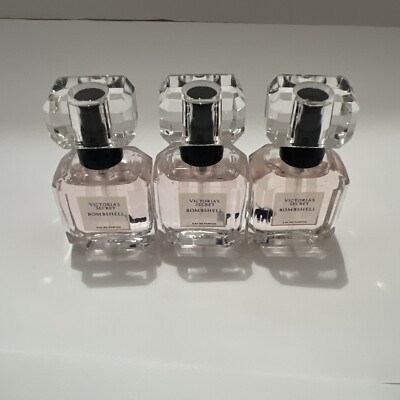 3 Pack Bombshell by Victoria's Secret Mini EDP Spray .25 oz for Women Travel New