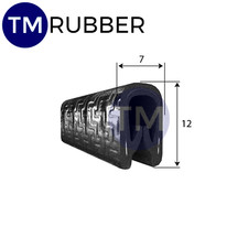 Pinchweld car door edge protect trim rubber seal 7mm X 12mm sold p/m $10 POST!