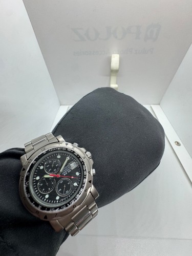 Citizen 0510-S72391 Titanium Chronograph Wrist Watch Quartz Vintage Japan WR100 - 第 17/18 張圖片