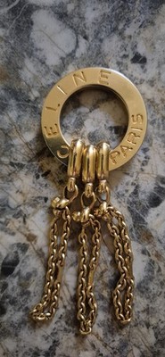 Vintage Anhänger der Luxusmarke CELINE  PARIS×××vergoldet×××80er Jahre