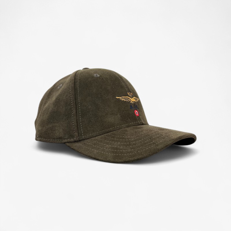 Мужская кепка Aeronautica Militare HA1229 57617 Коричневая из замшевой ткани CI25 14790₽