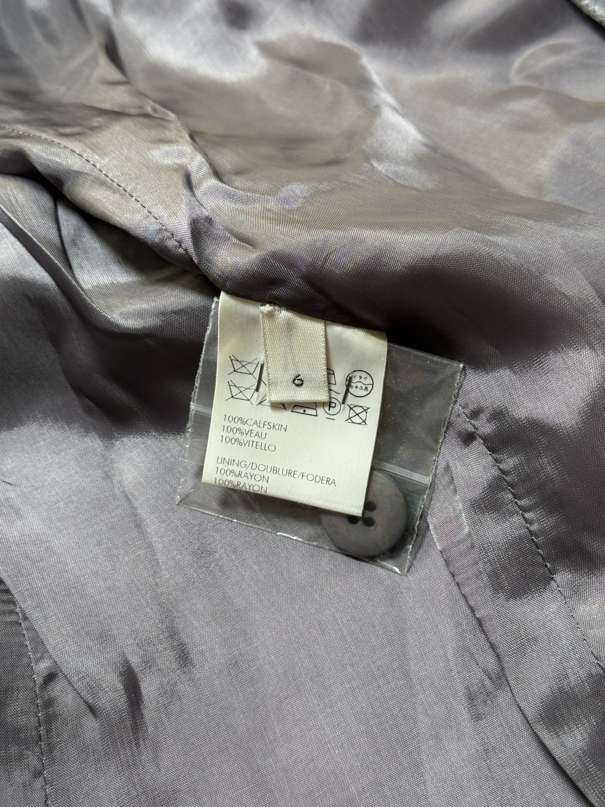 Vintage Calvin Klein Collection 1990's Light Purple Leather Jacket 6 image 8