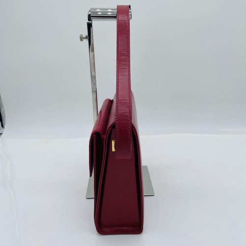Christian Dior Shoulder Bag Purse CD Red Authentic - Picture 6 of 24