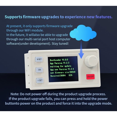 Alimentatore Buck DC CNC XY8050S 80V/50A/4000W Alimentatore Stabilizzato Re7828 - Zdjęcie 9 z 10