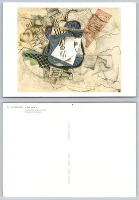 Vintage Picasso Ma Jolie Cubist Art Postcard - Fernand Hazan Paris Print