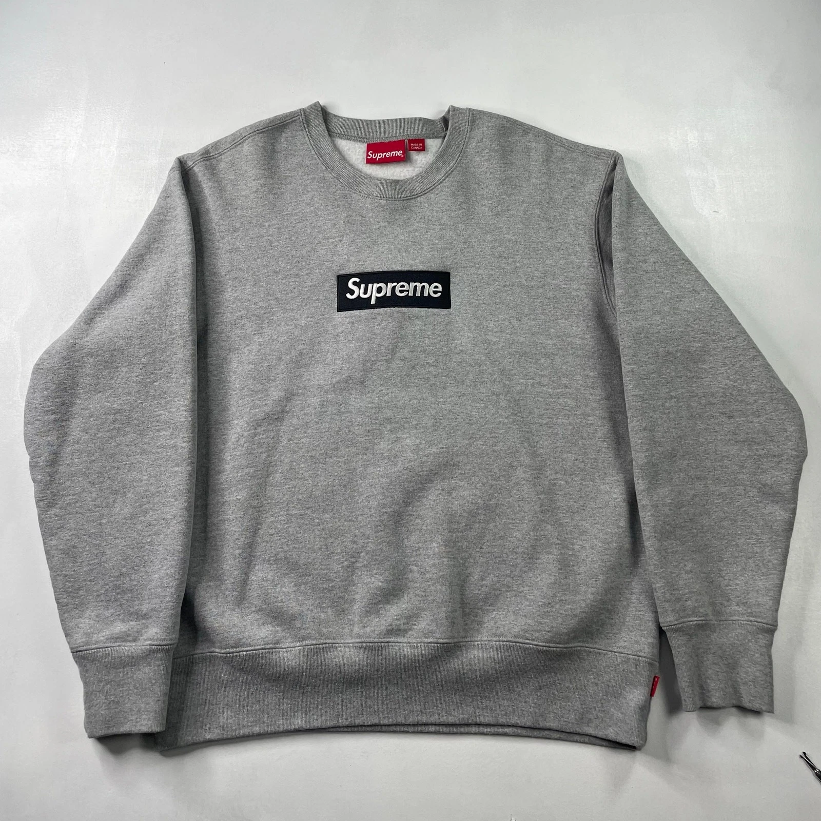 Sweat col rond logo boîte SUPREME 22AW taille S M