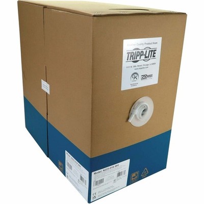 Eaton Tripp Lite Series Cat6a 10G Solid Core UTP Ethernet Cable, White 1000 Ft