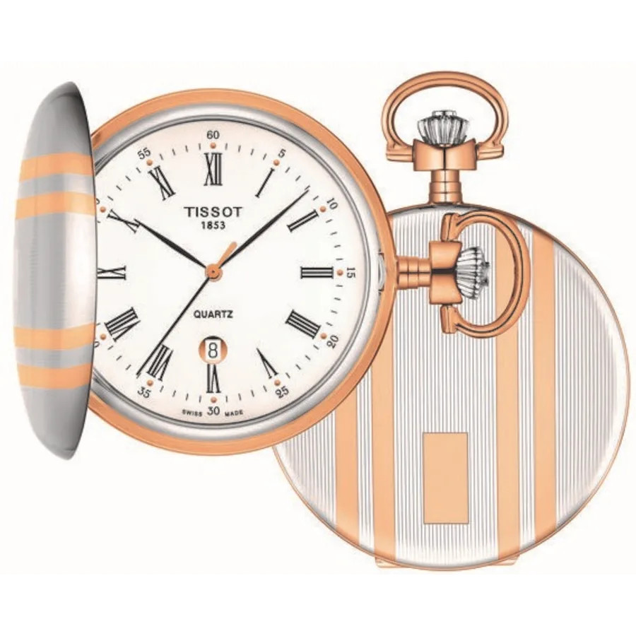 New Tissot T-Pocket Savonette Quartz Men's Pocket Watch T862.410.29.013.00
