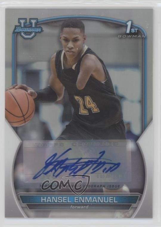 2022-23 Bowman U Chrome Prospect Refractor 28/499 Hansel Enmanuel #52 Auto 2d9
