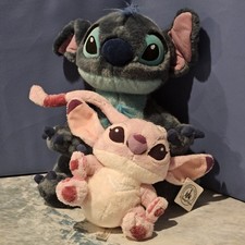Disney Store Lilo Stitch Plush Pair Stitch Angel Disney Parks