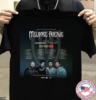 Melrose Avenue Band USA Tour 2026 T Shirt Full Size S-5XL