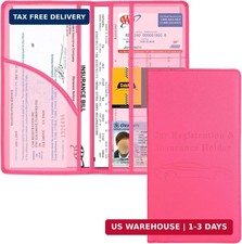 Car Registration Insurance Holder, Vehicle Glove Box Organizer