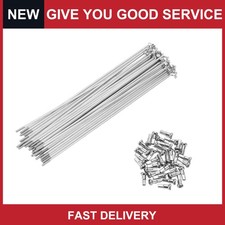 Bike Bicycle Spokes 14G 190MM Mountain Bike Spokes carbon steel Silver 36 pcs
